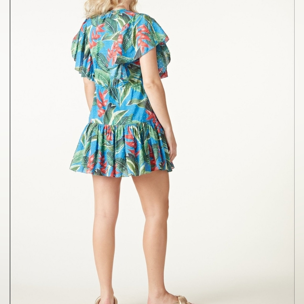 Farm Rio Dream Garden Floral Dress Size XS - Picture 3 of 14